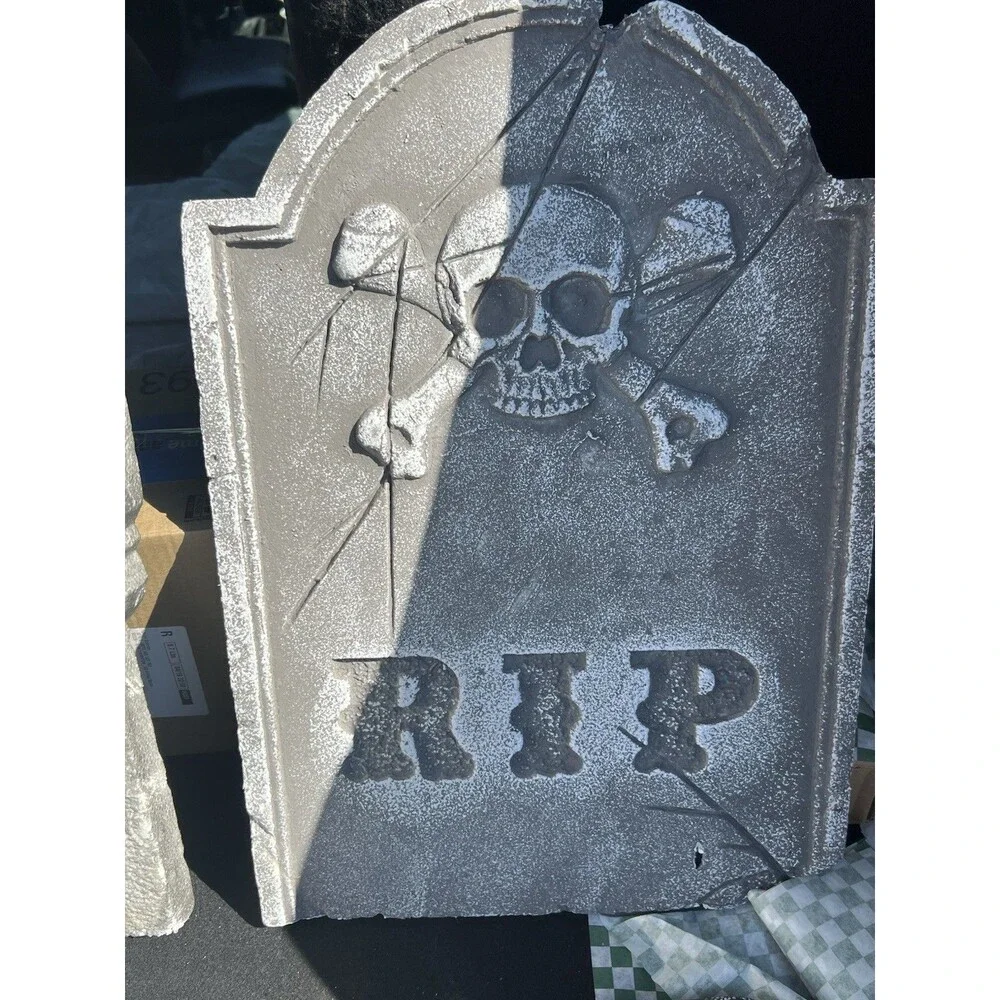 Halloween Foam Tombstone Yard Decor Set of 5